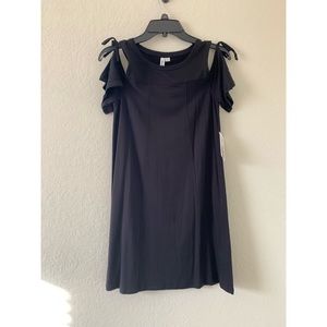 Women’s Kenzie cold shoulder black dress. NWT